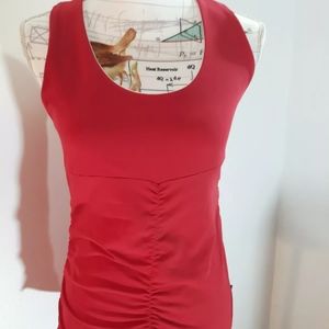 KOS*USA xlarge Red ruffle workout top